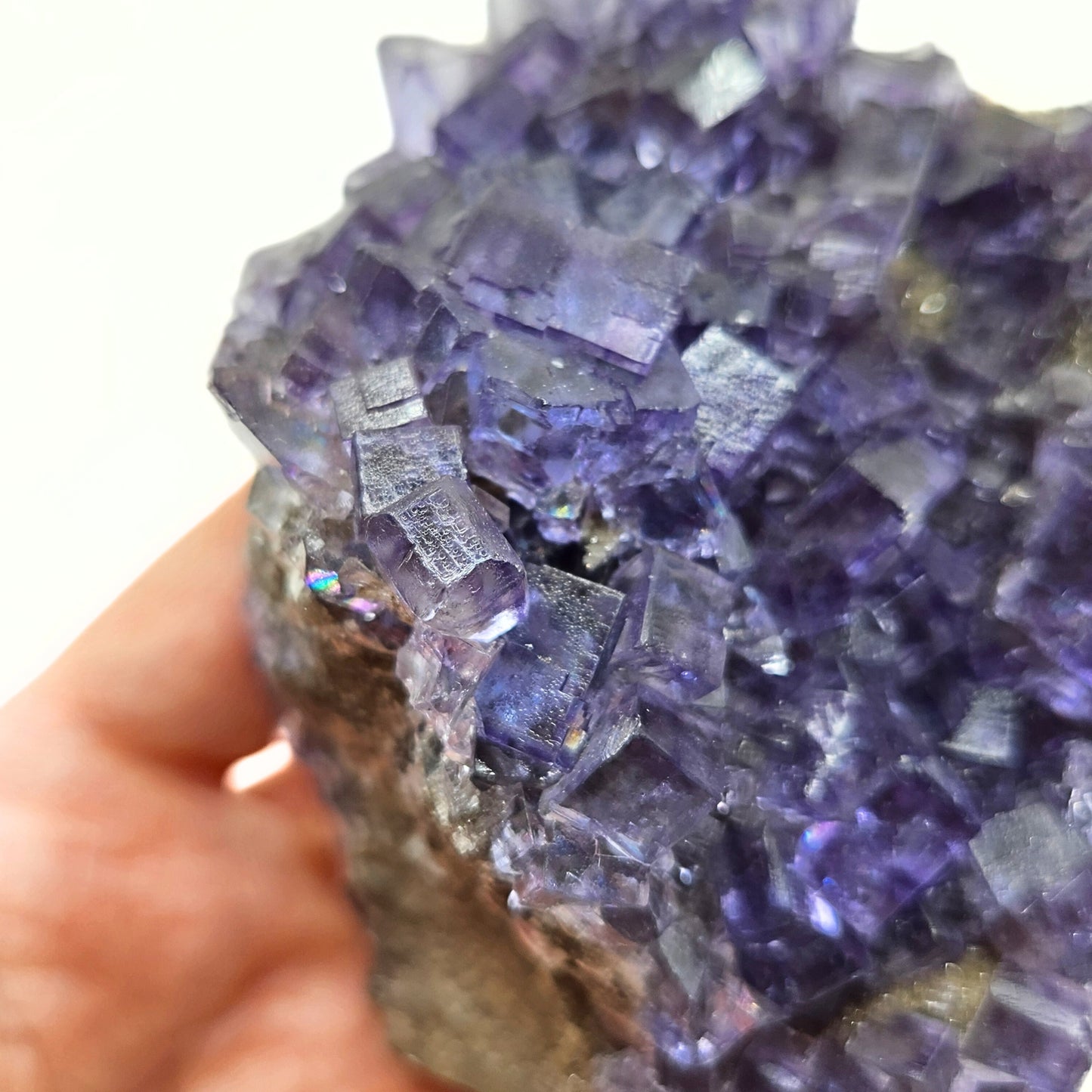 Spanish purple cubic fluorite