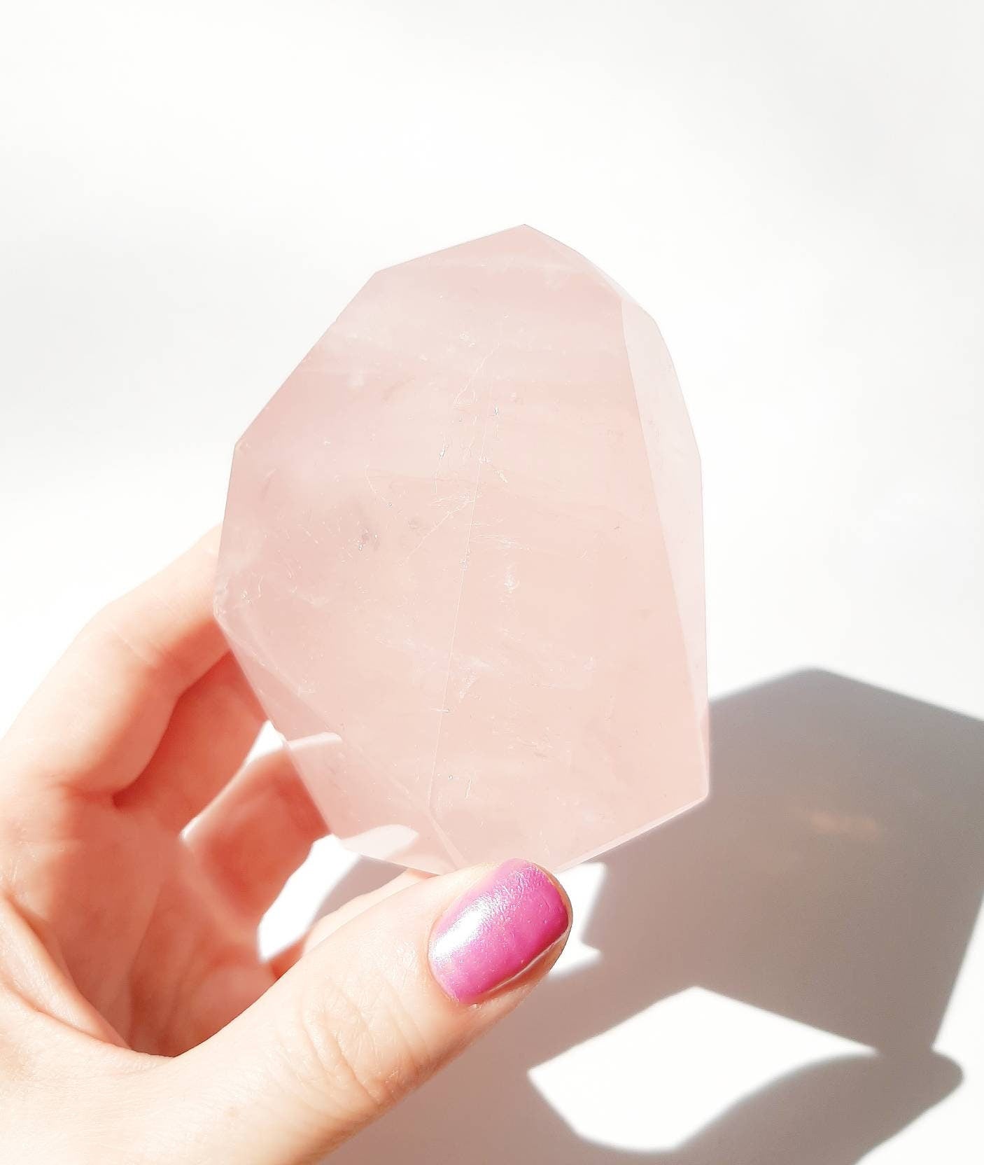 Rose quartz freeform