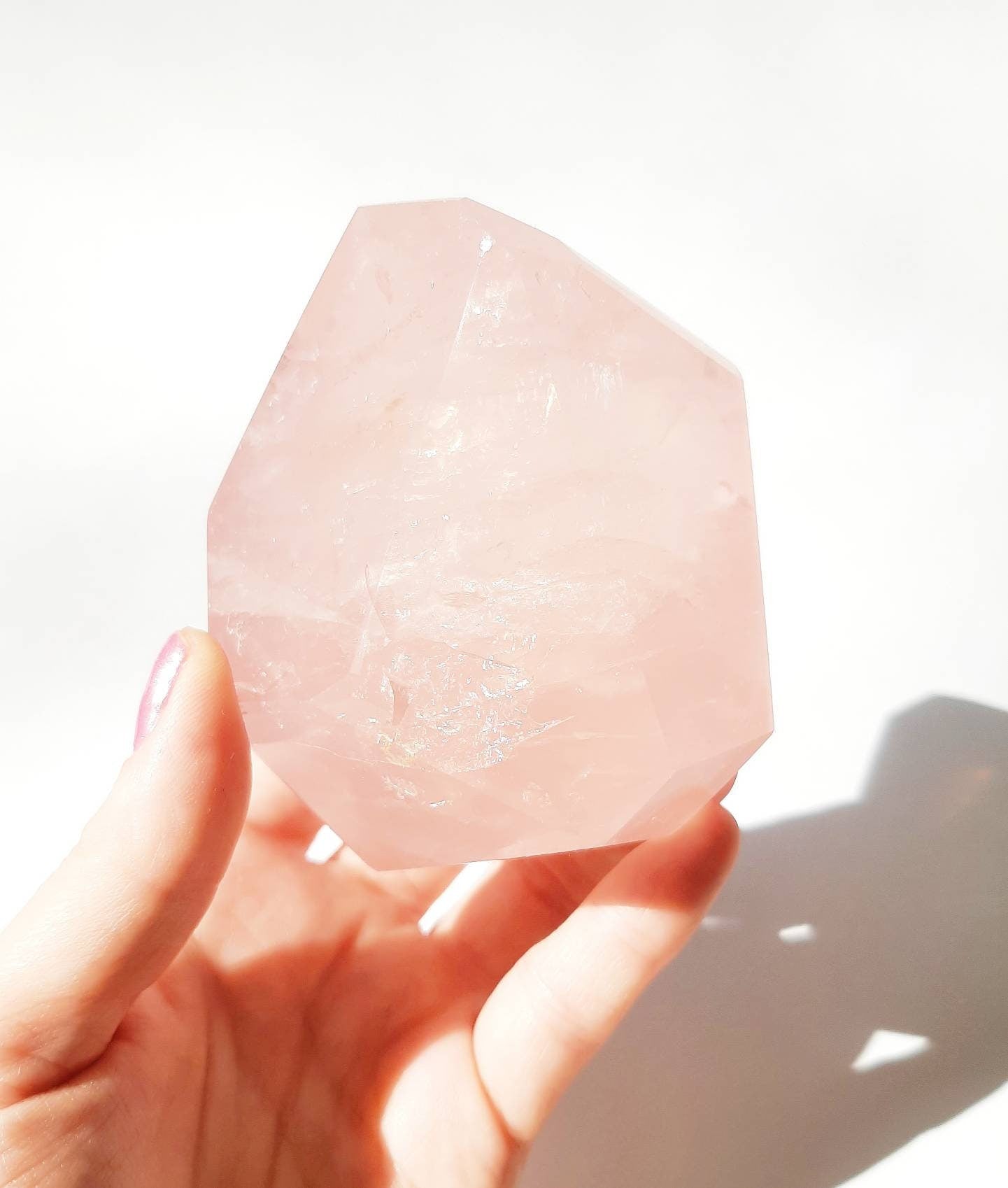 Rose quartz freeform
