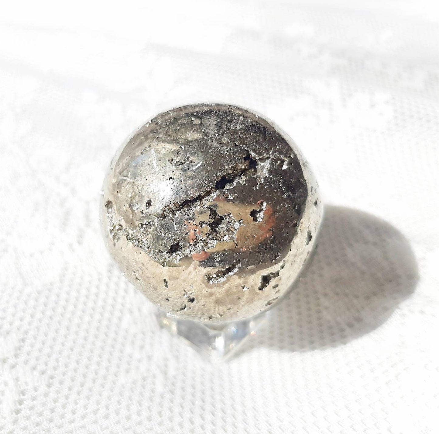 Polished pyrite sphere