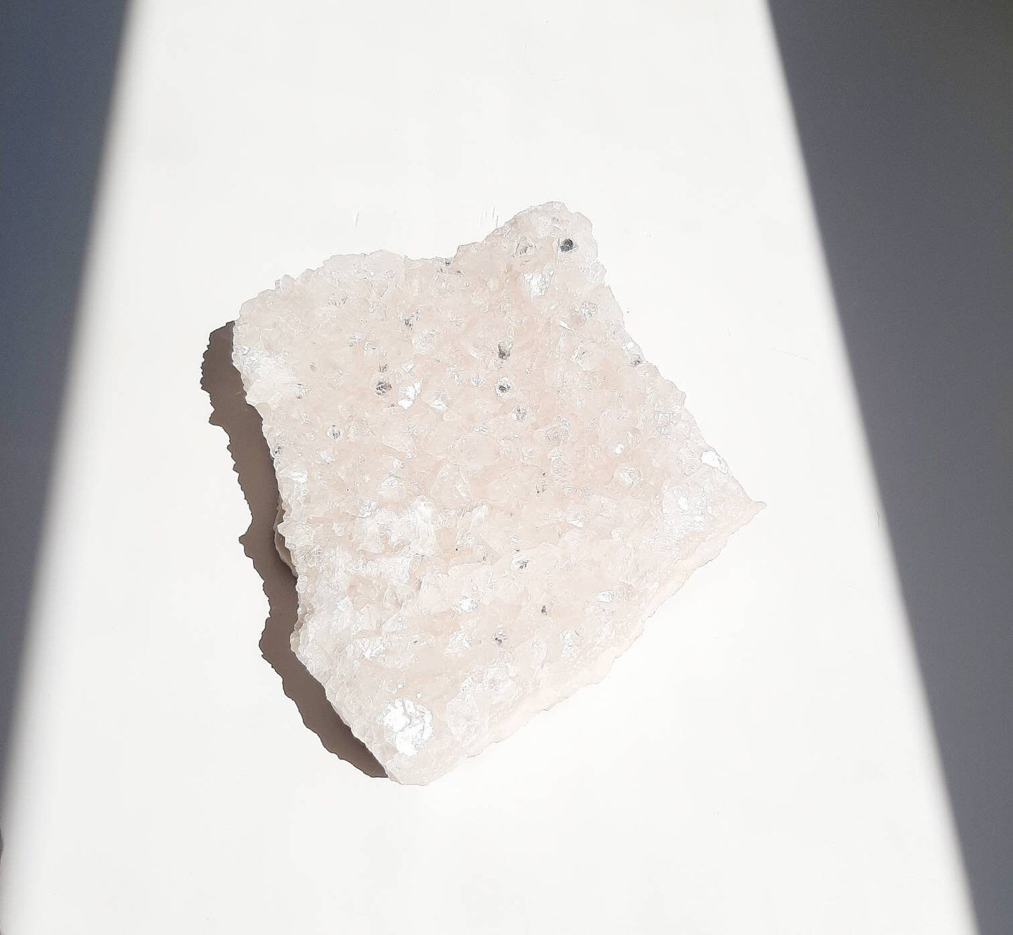 Large and sparkly pink apophyllite cluster
