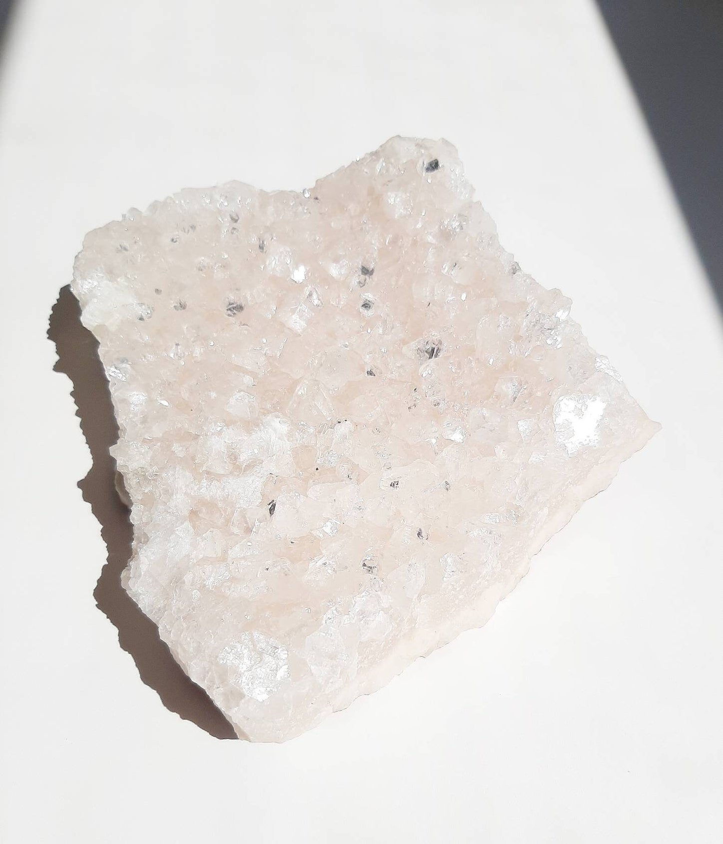 Large and sparkly pink apophyllite cluster