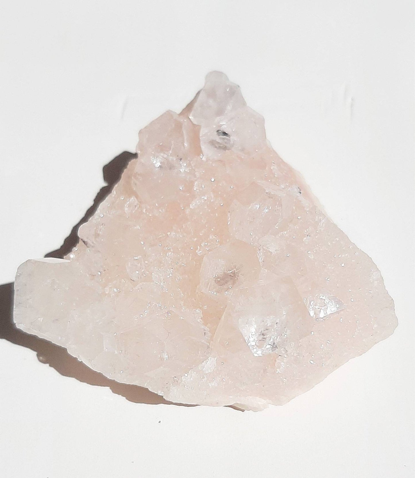Small pink apophyllite cluster