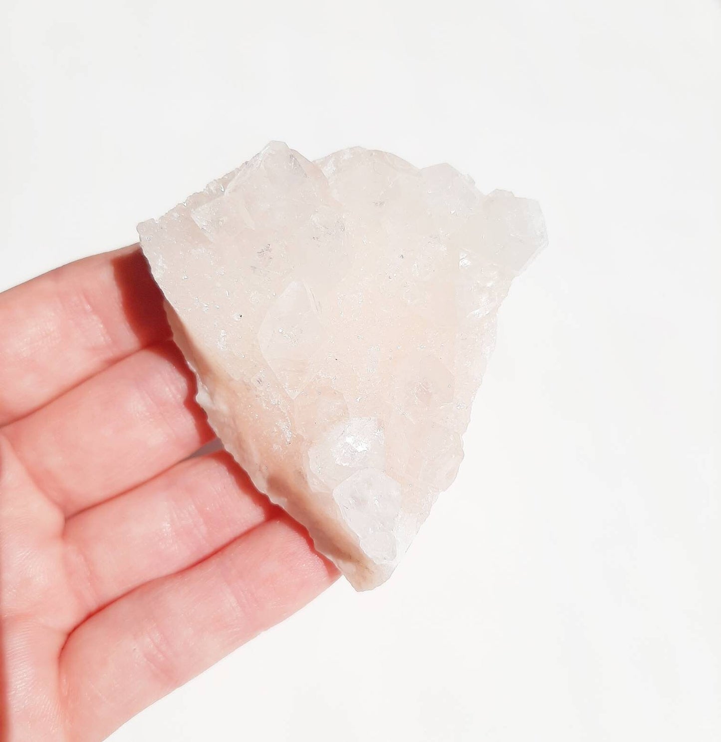 Small pink apophyllite cluster