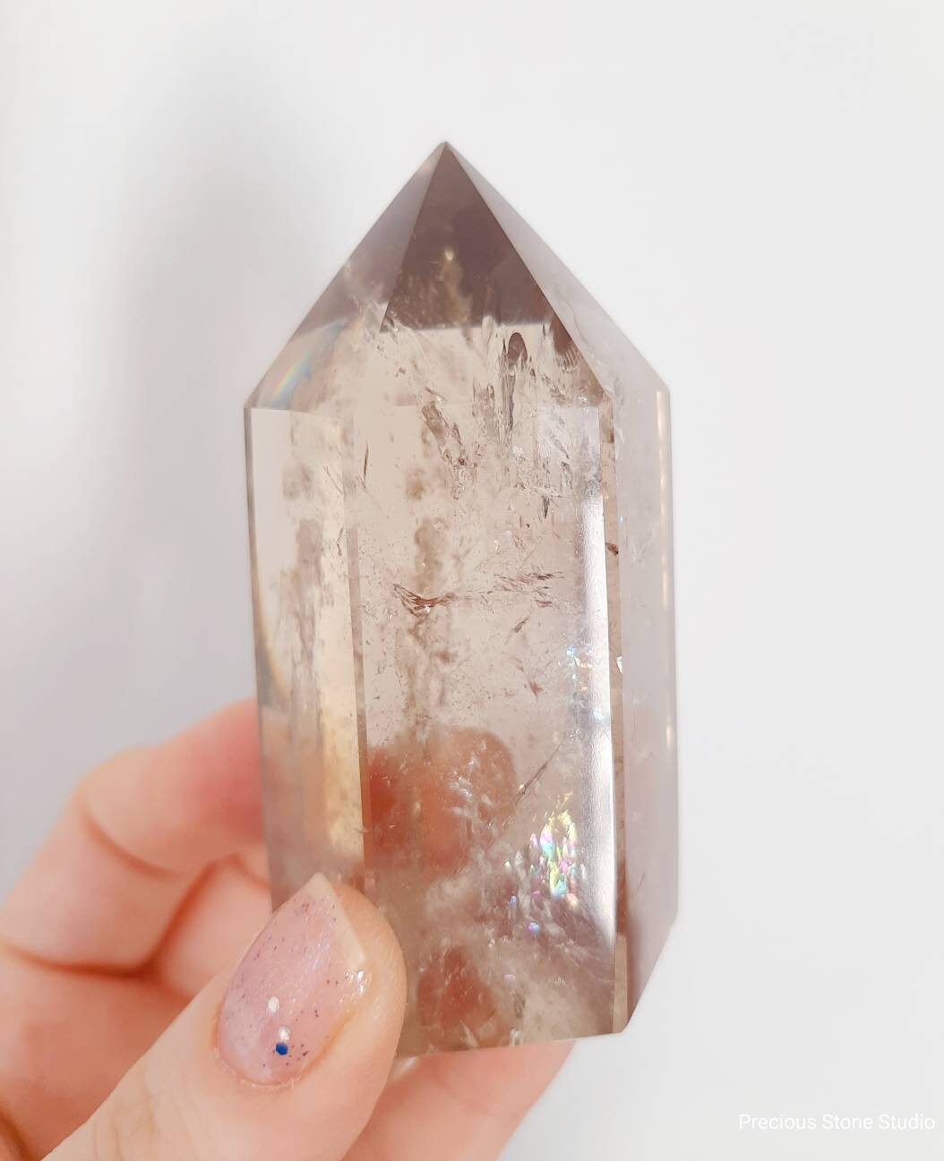 Smoky quartz tower