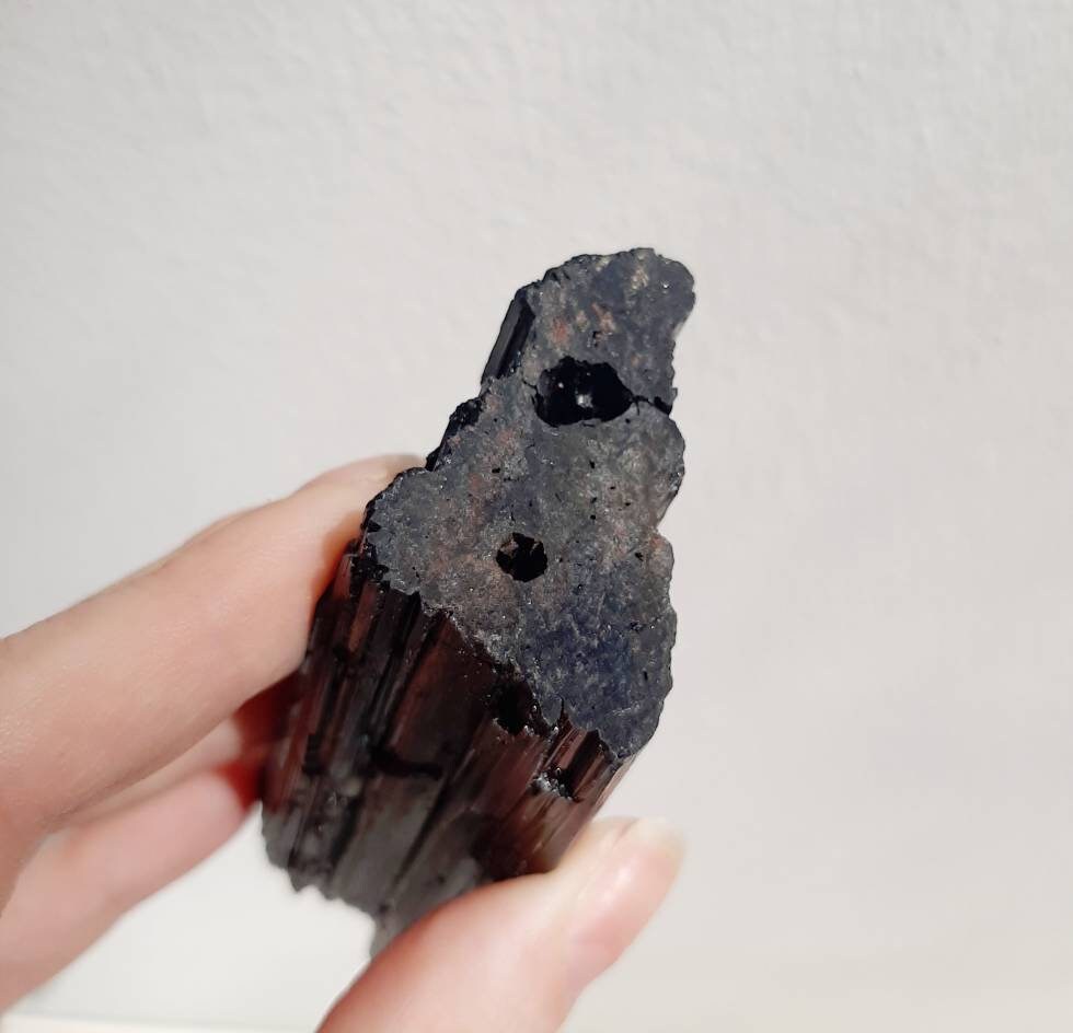 Shimmering black tourmaline