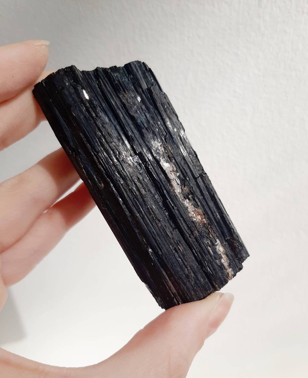 Shimmering black tourmaline