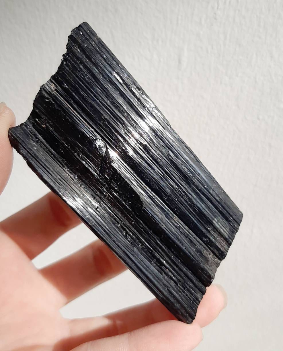Shimmering black tourmaline