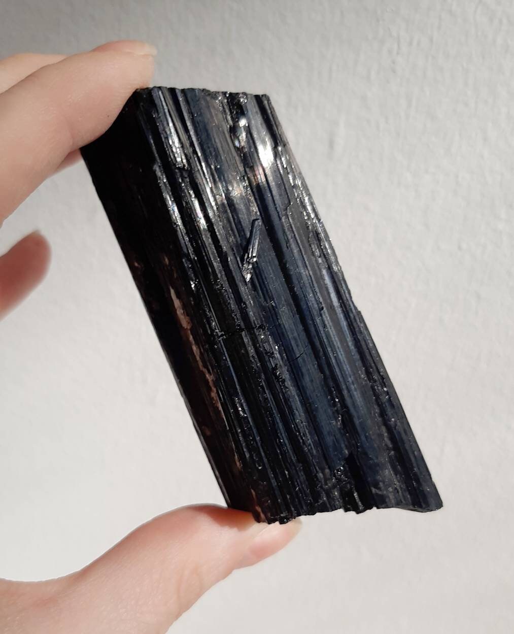 Shimmering black tourmaline