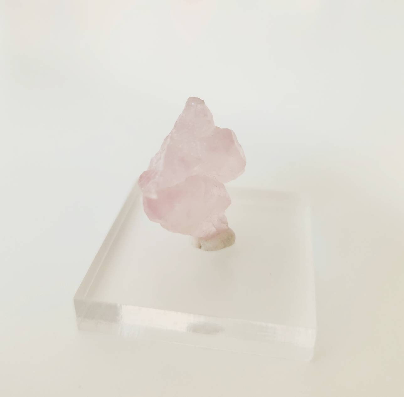 Elestial crystallized rose quartz