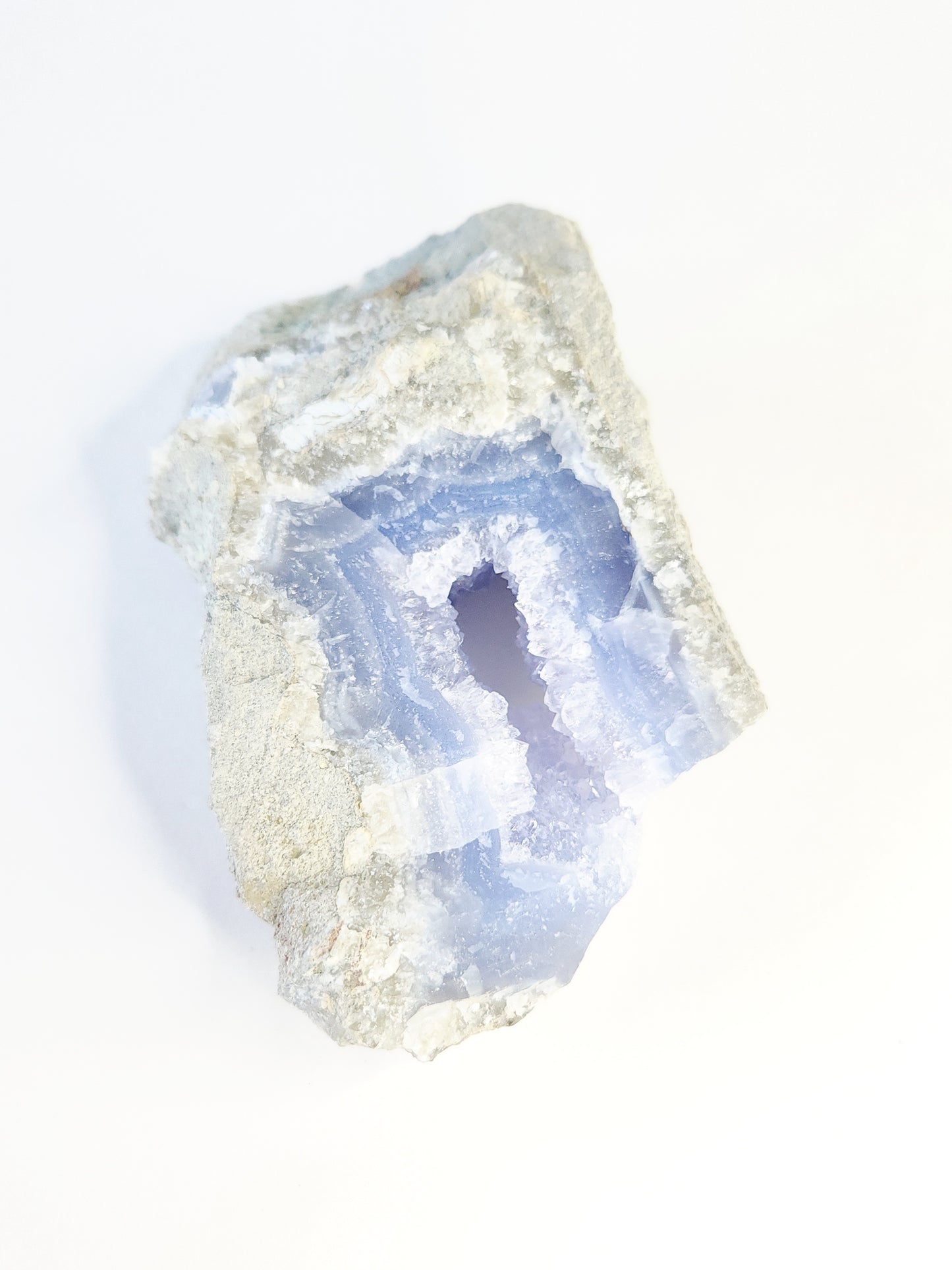 Deep blue lace agate portal