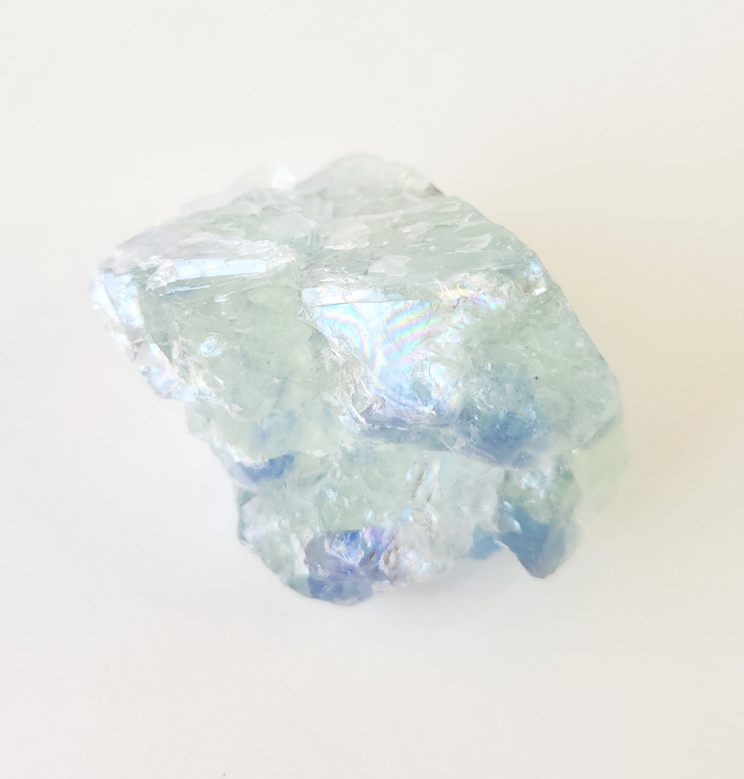 Glassy etched blue & green fluorite