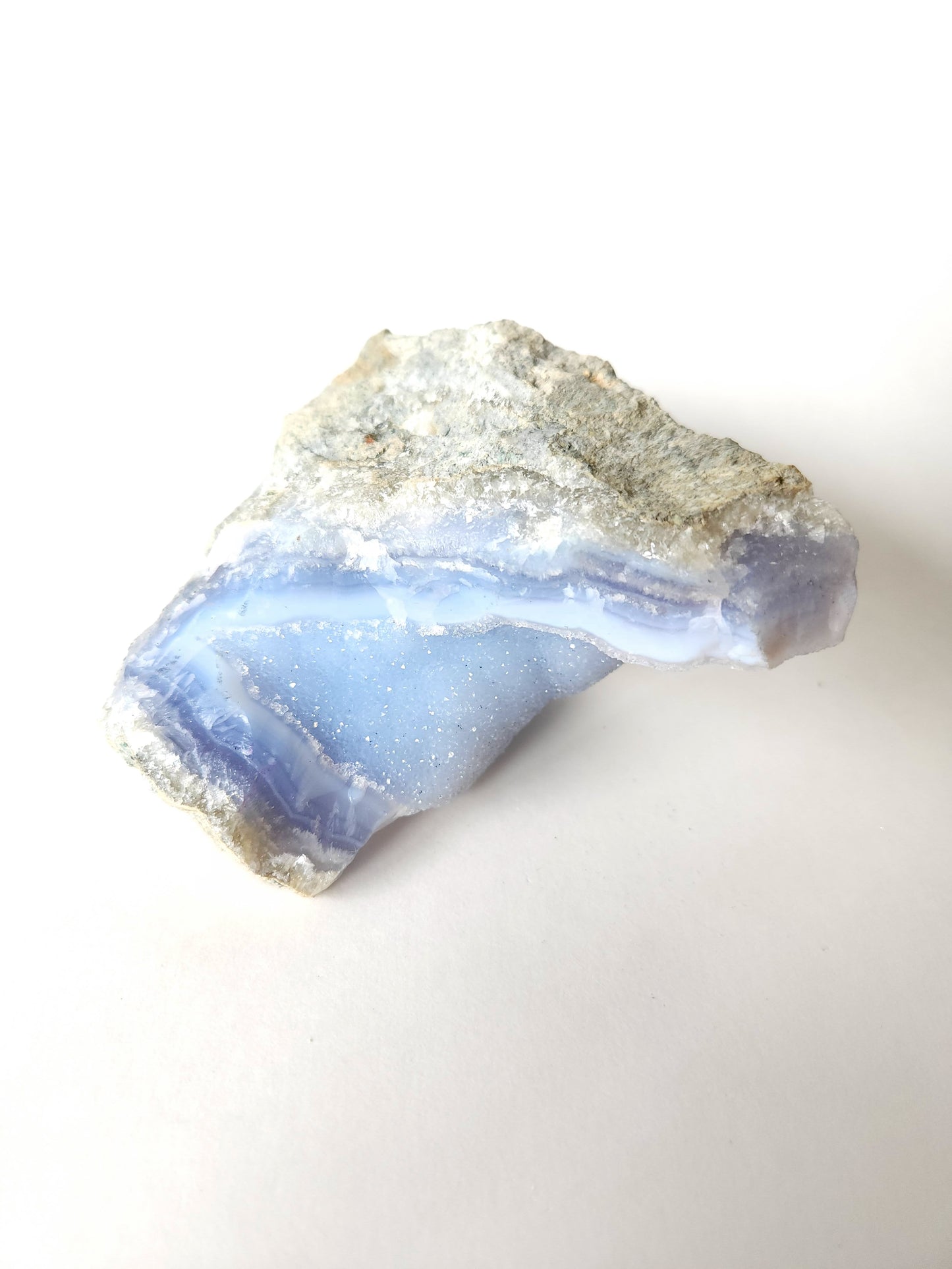 Puffy cloud blue lace agate