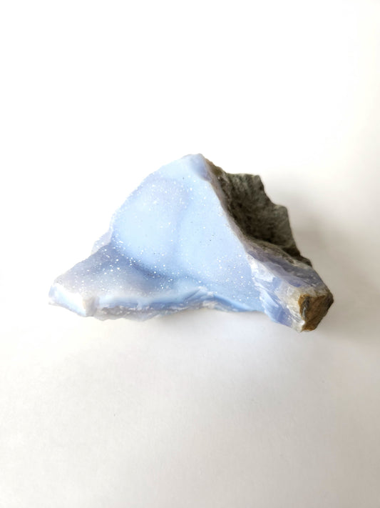 Puffy cloud blue lace agate