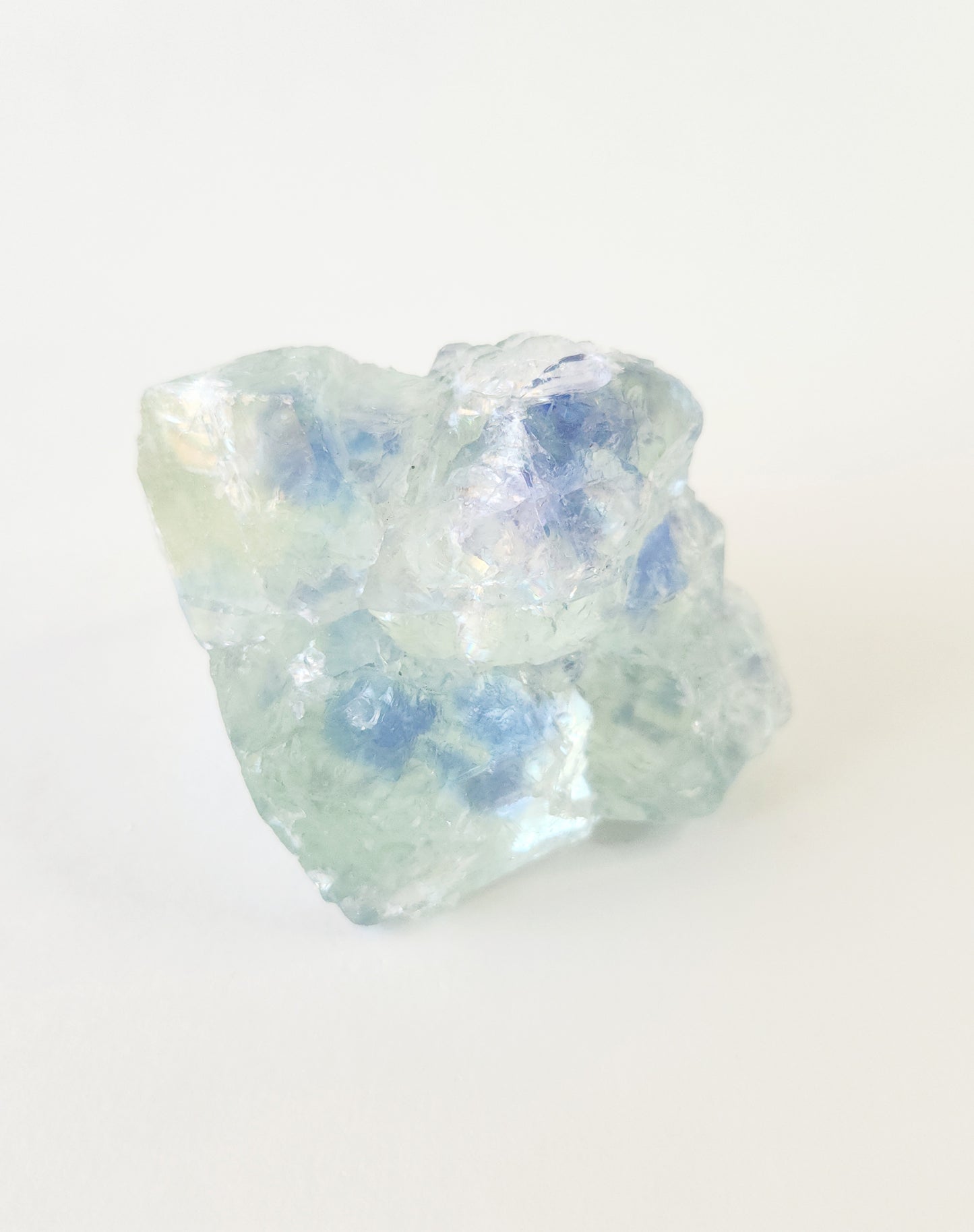 Glassy etched blue & green fluorite