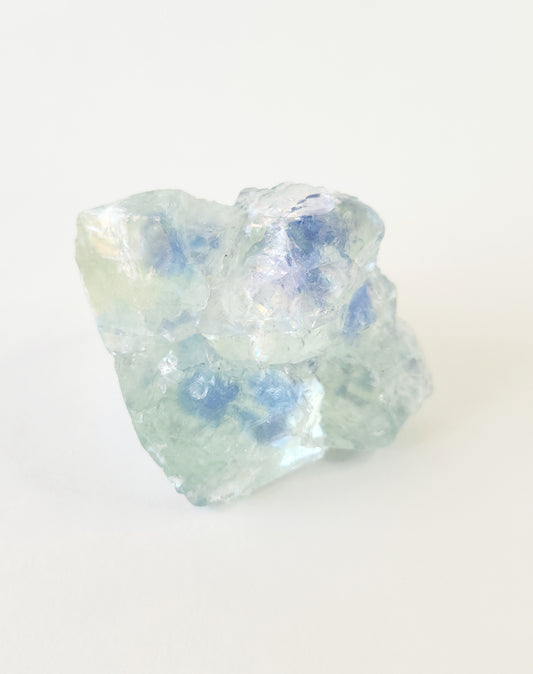 Glassy etched blue & green fluorite