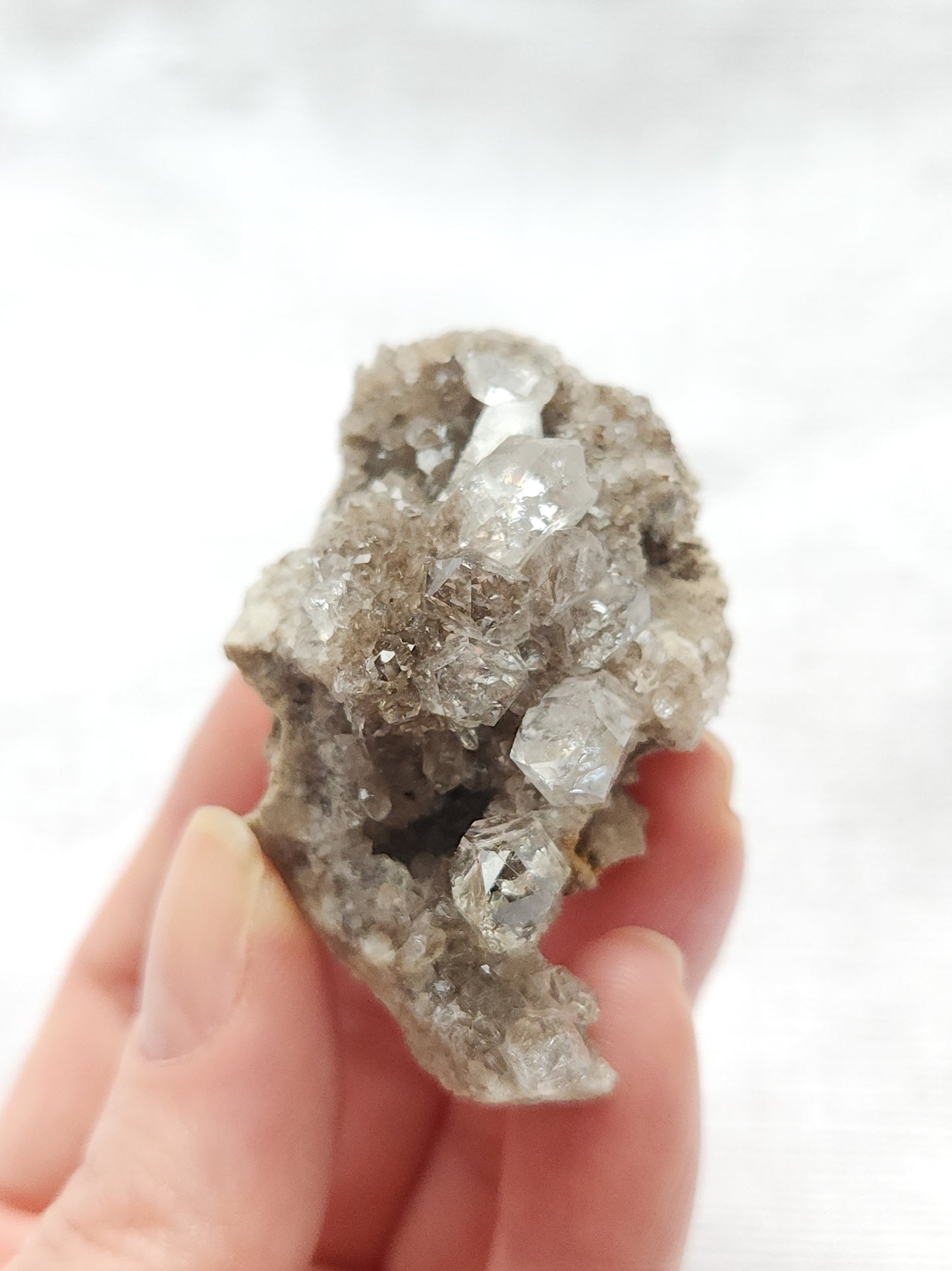 Herkimer diamonds in situ