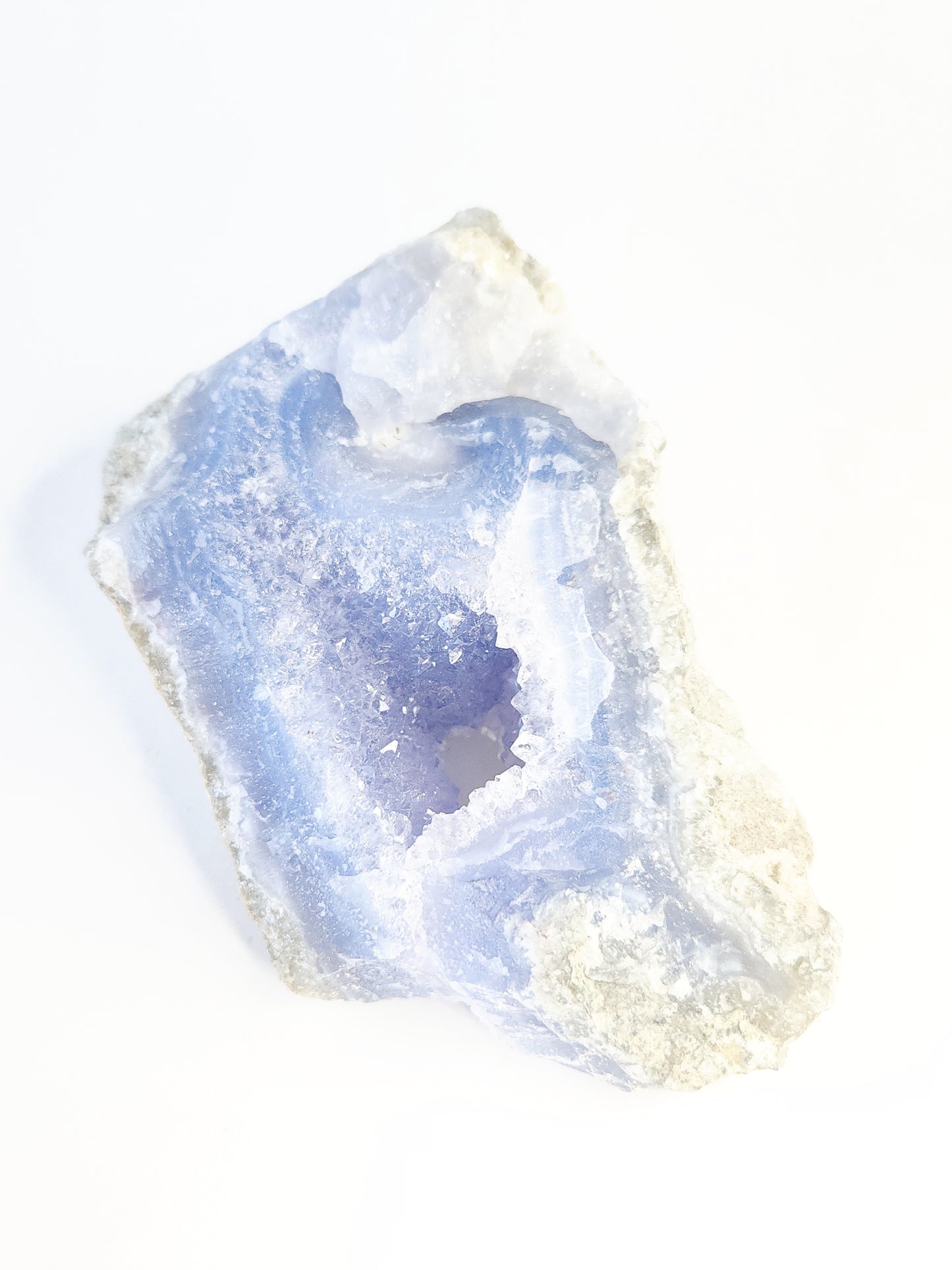 Deep blue lace agate portal