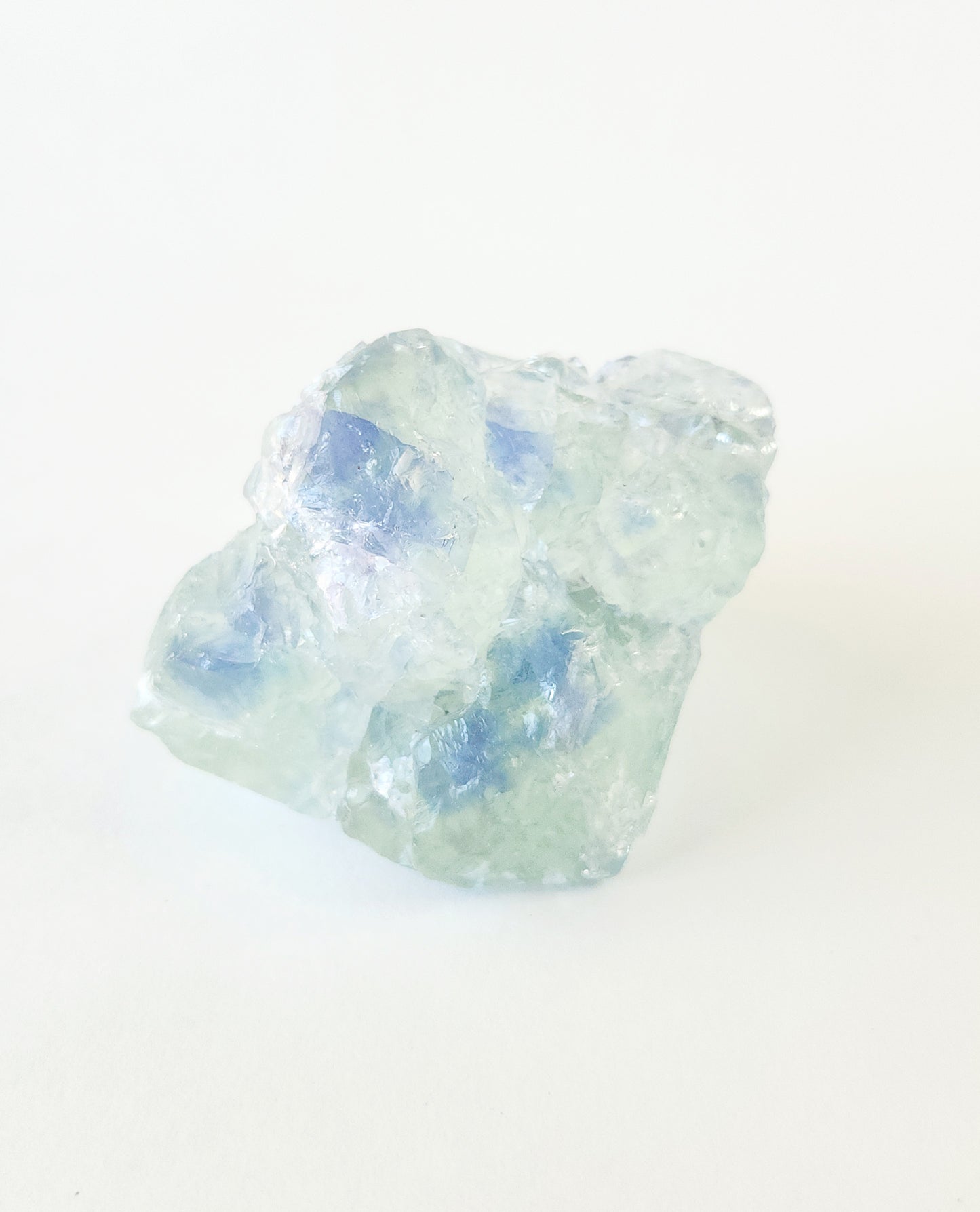 Glassy etched blue & green fluorite