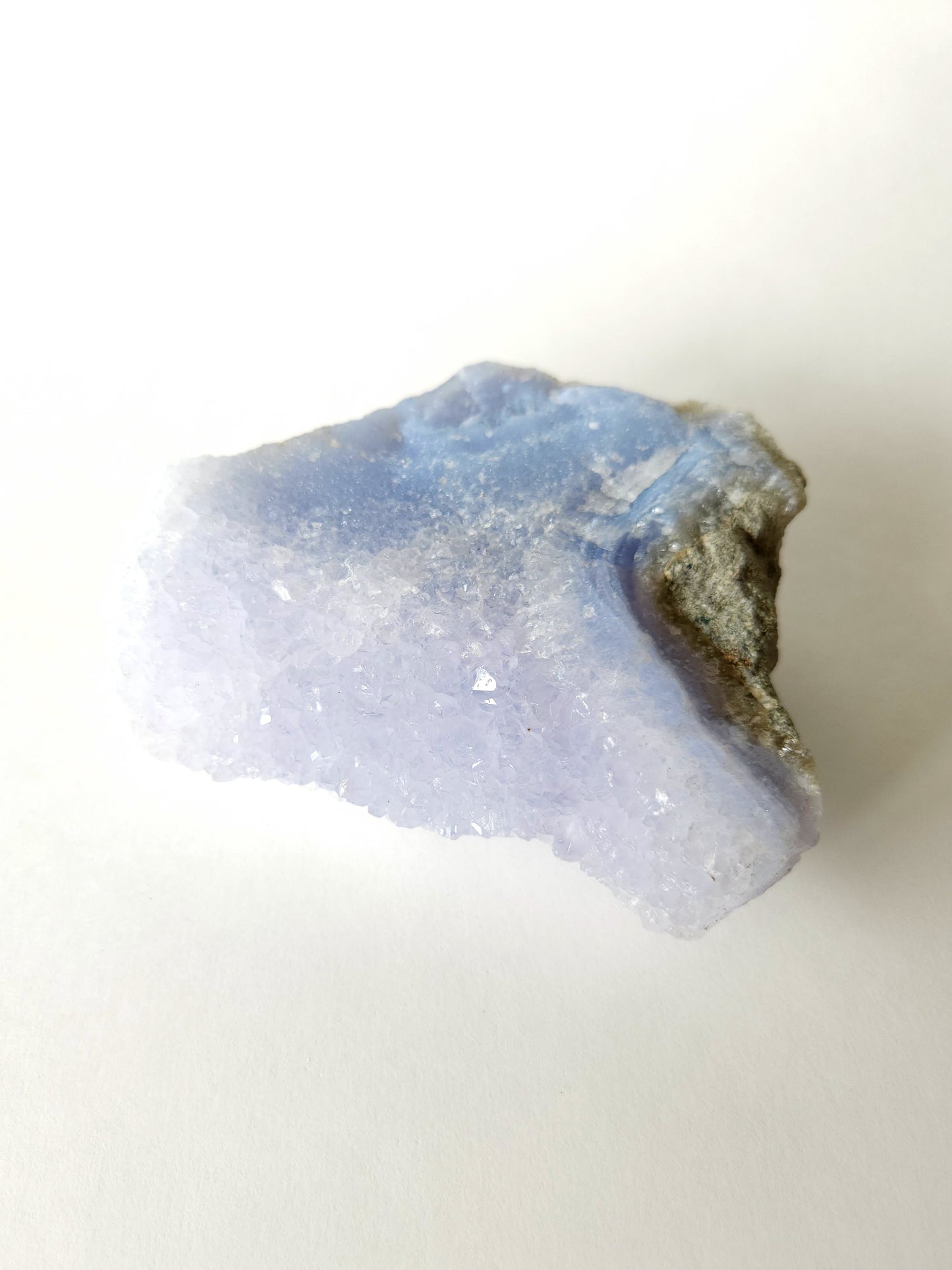 Crystalline blue lace agate