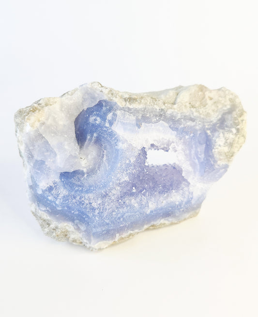 Deep blue lace agate portal