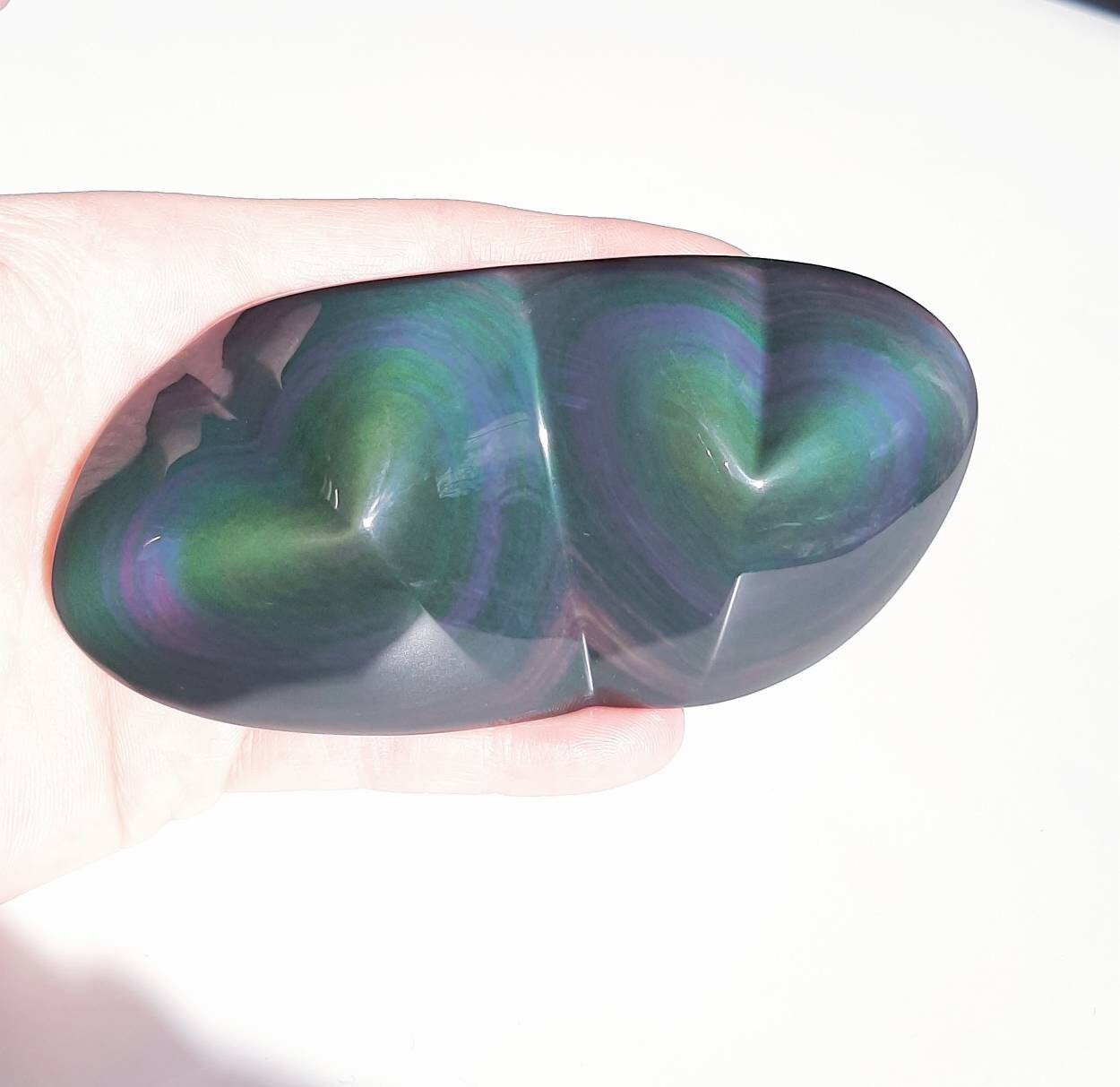 Rainbow obsidian sweethearts