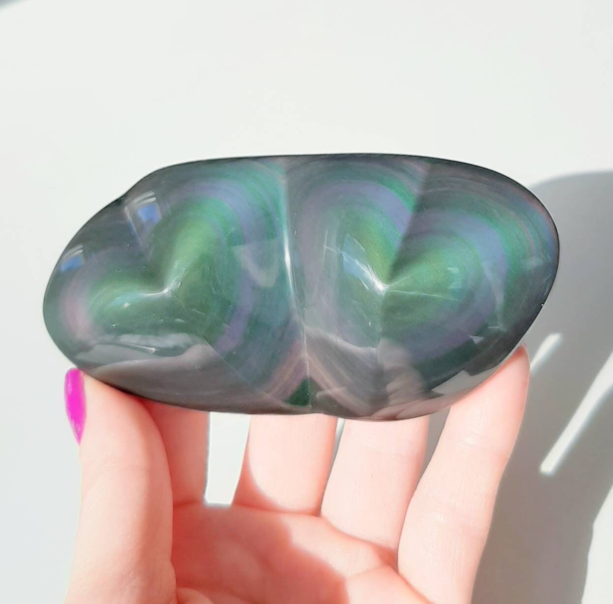 Rainbow obsidian sweethearts