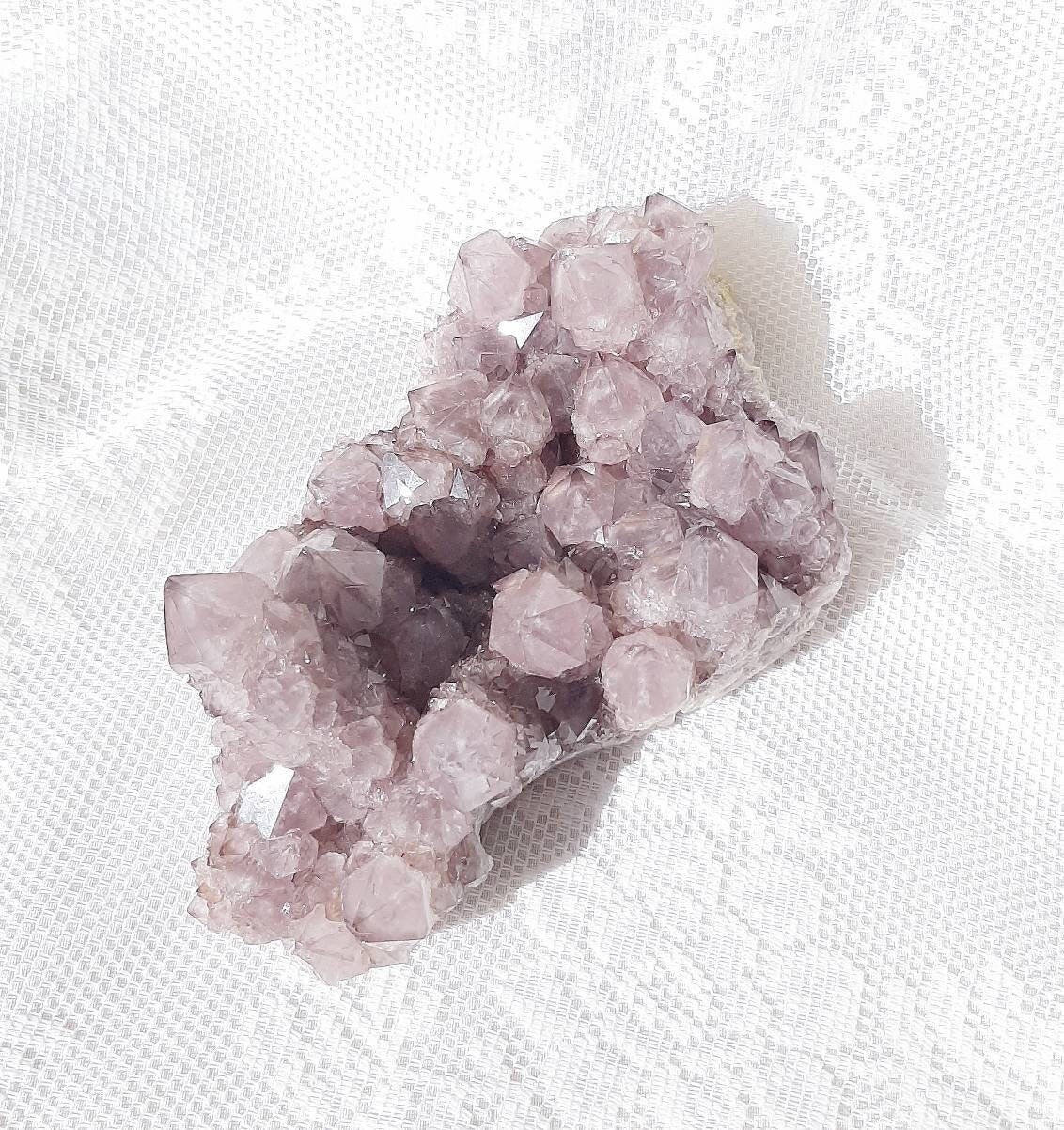 Deep purple spirit quartz cluster