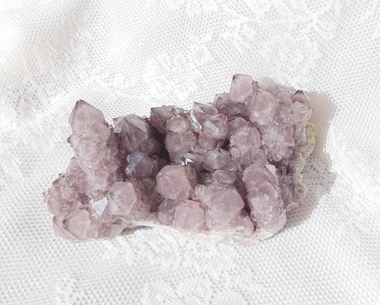 Deep purple spirit quartz cluster