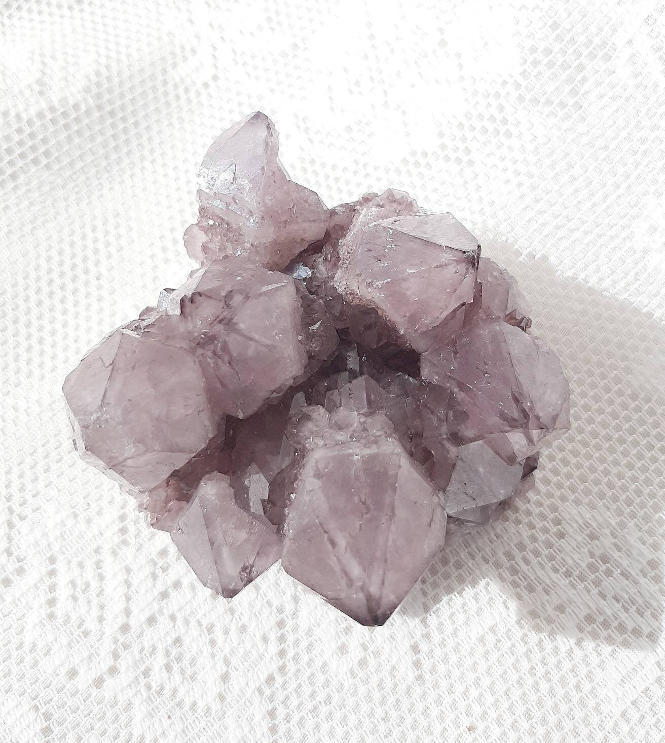 Deep purple spirit quartz cluster