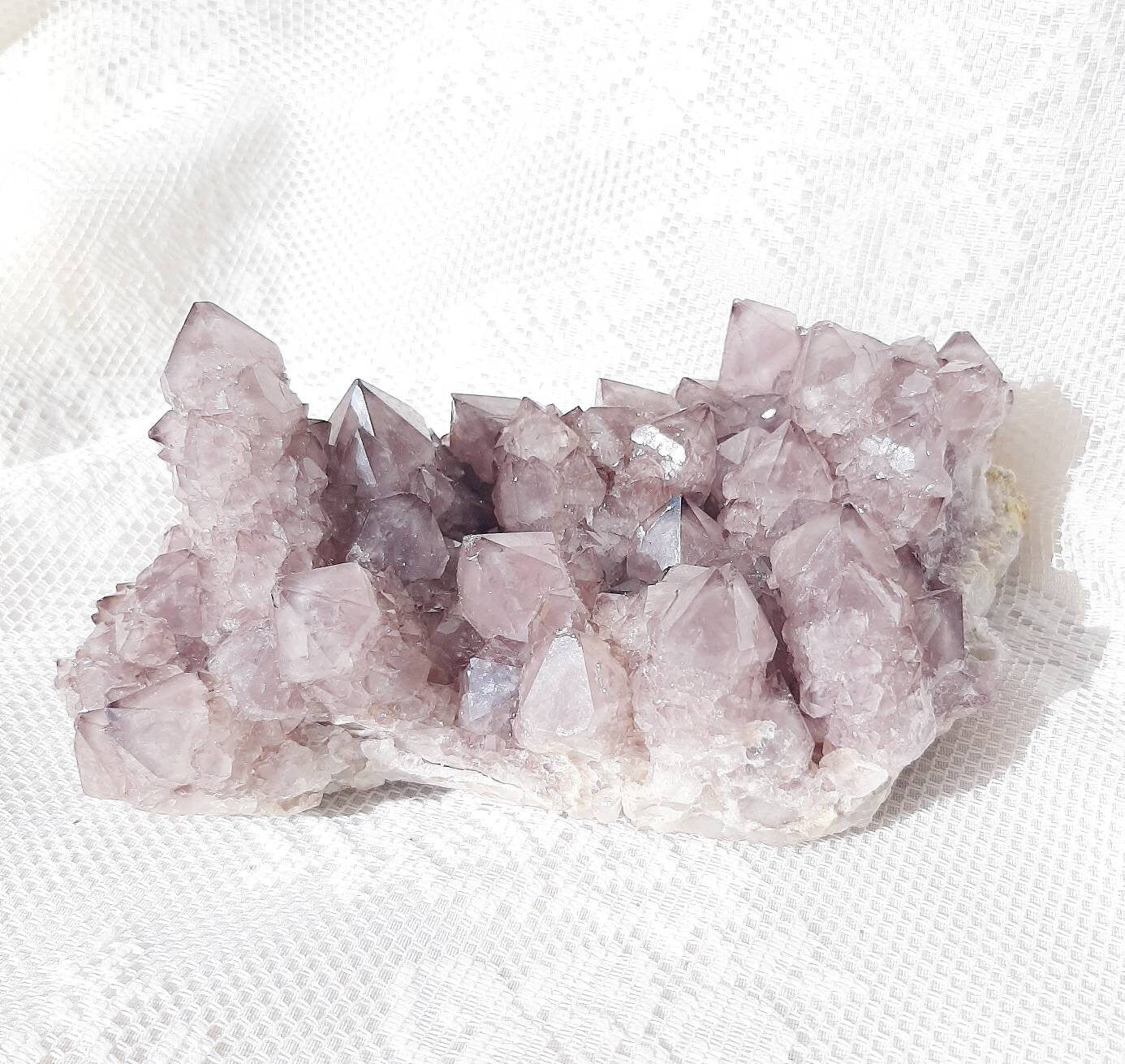 Deep purple spirit quartz cluster