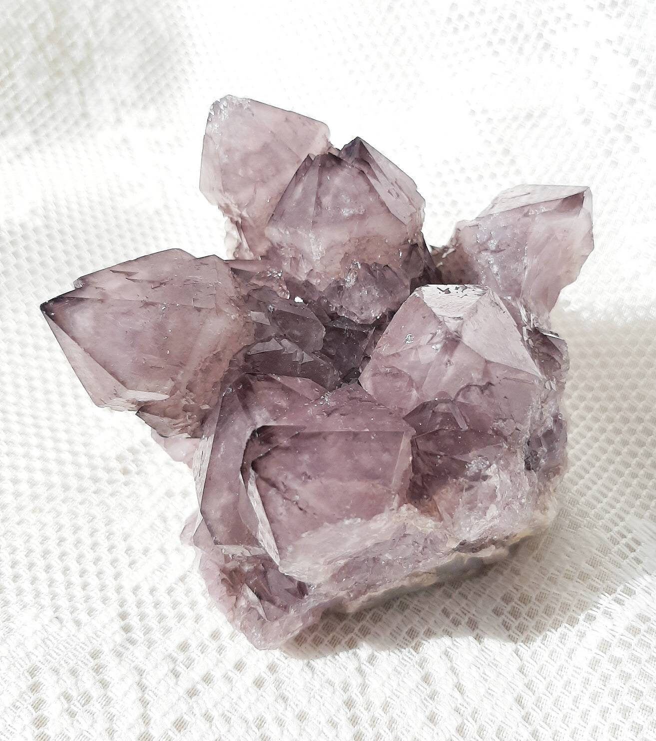 Deep purple spirit quartz cluster