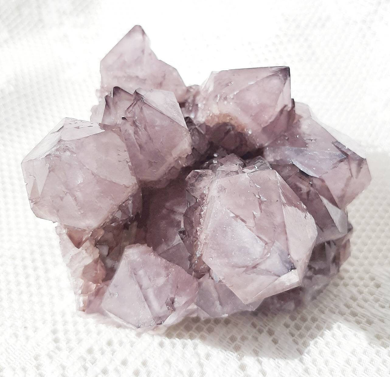 Deep purple spirit quartz cluster