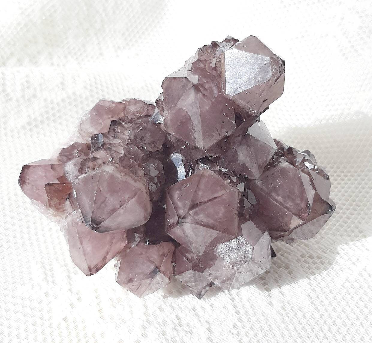 Rare deep purple spirit quartz cluster