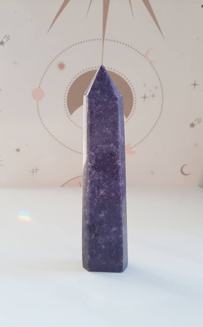 16.25 cm lepidolite tower