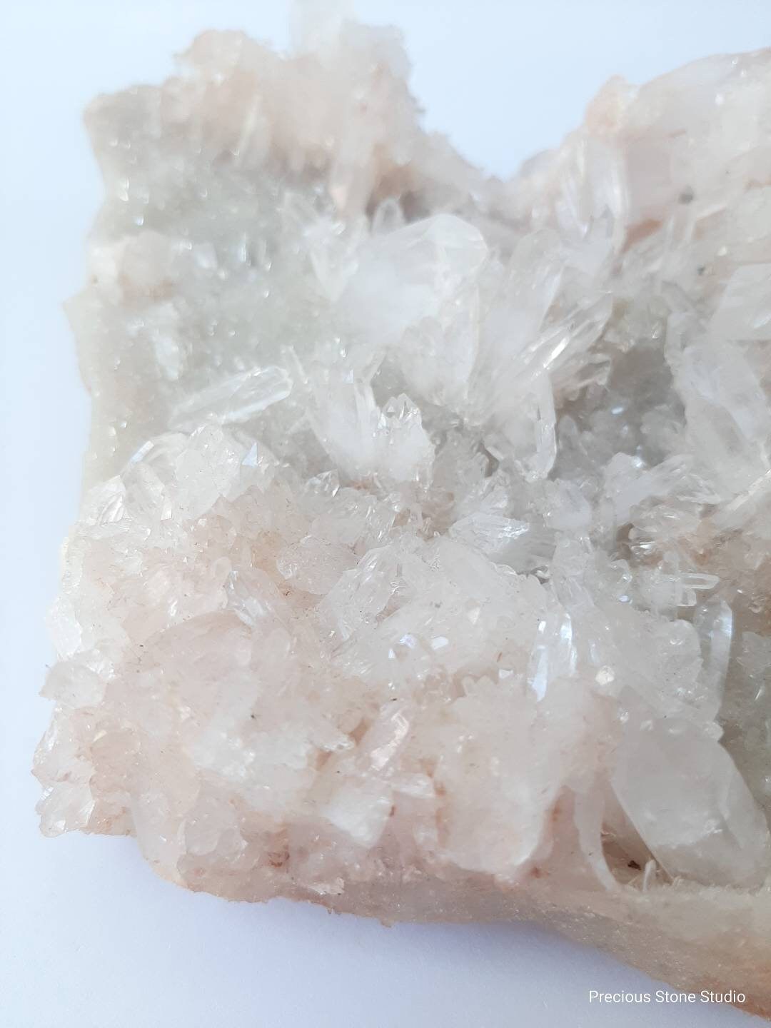 Pink Himalayan quartz cluster