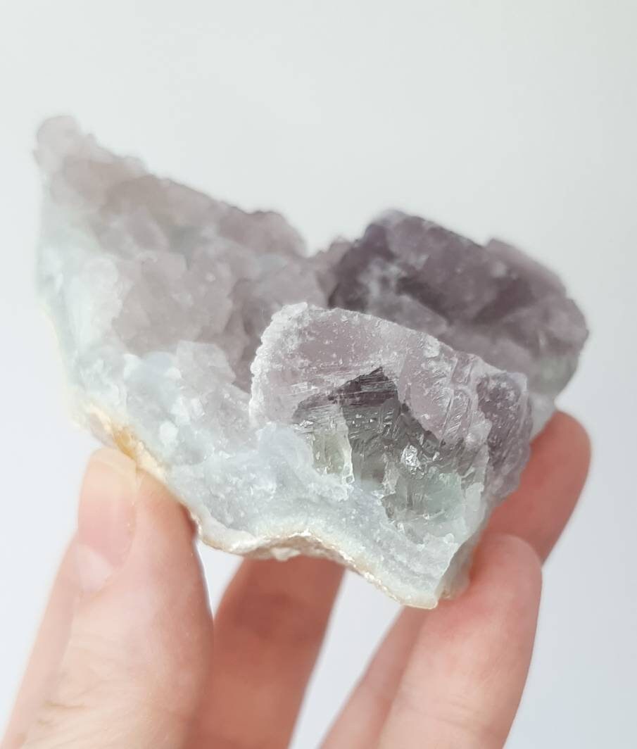 Fluorite & botryoidal chalcedony