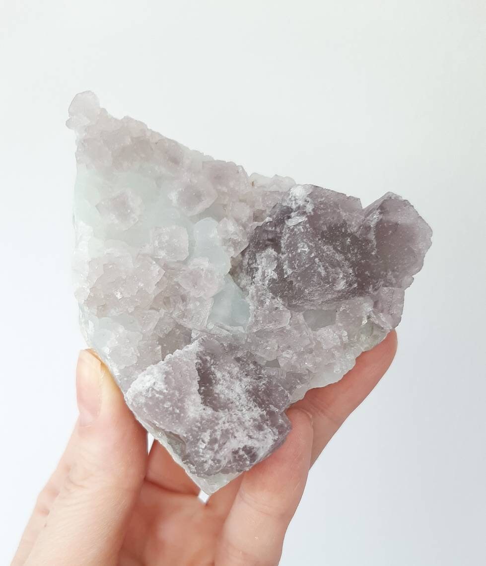 Fluorite & botryoidal chalcedony