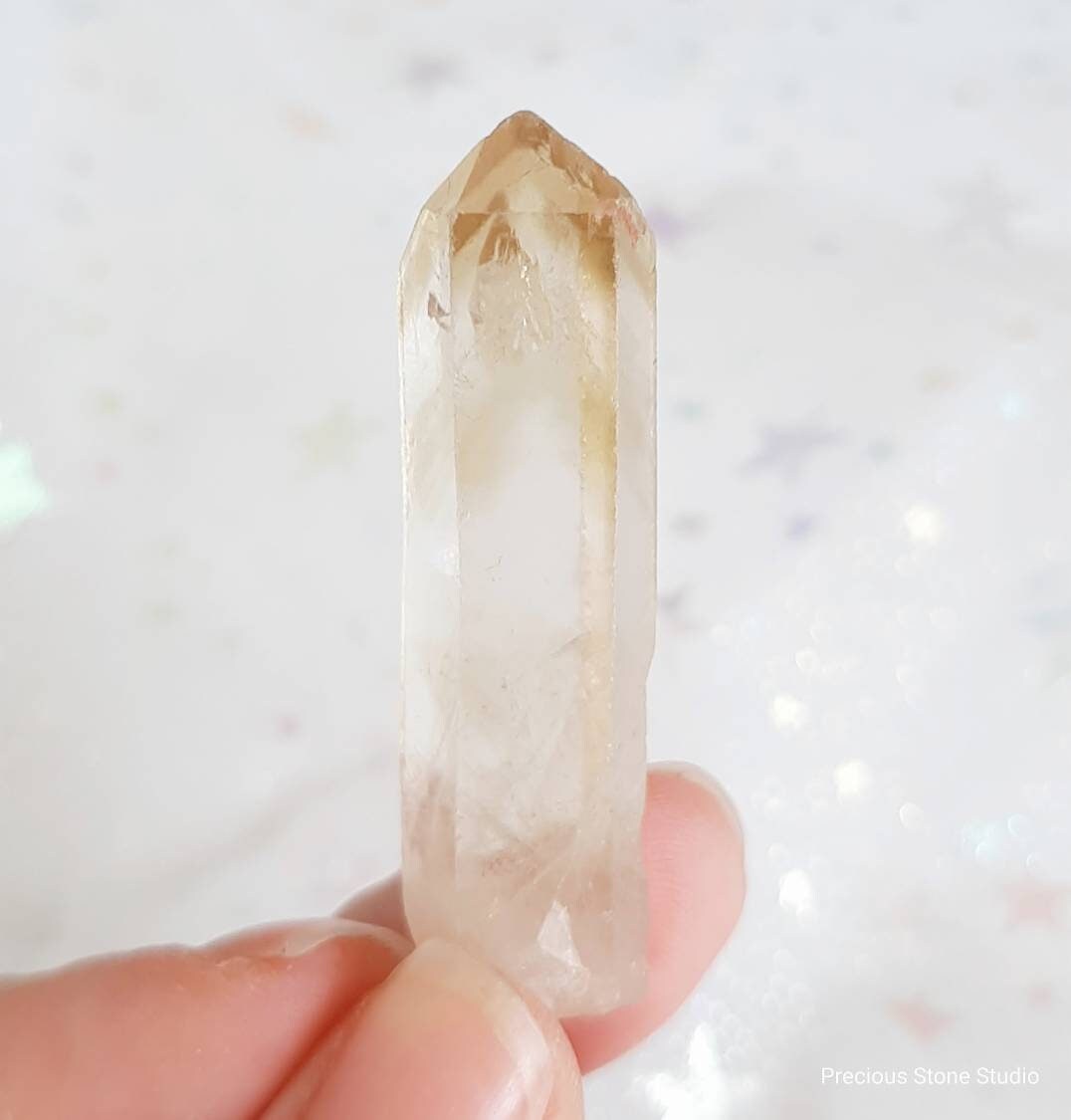 Natural citrine point