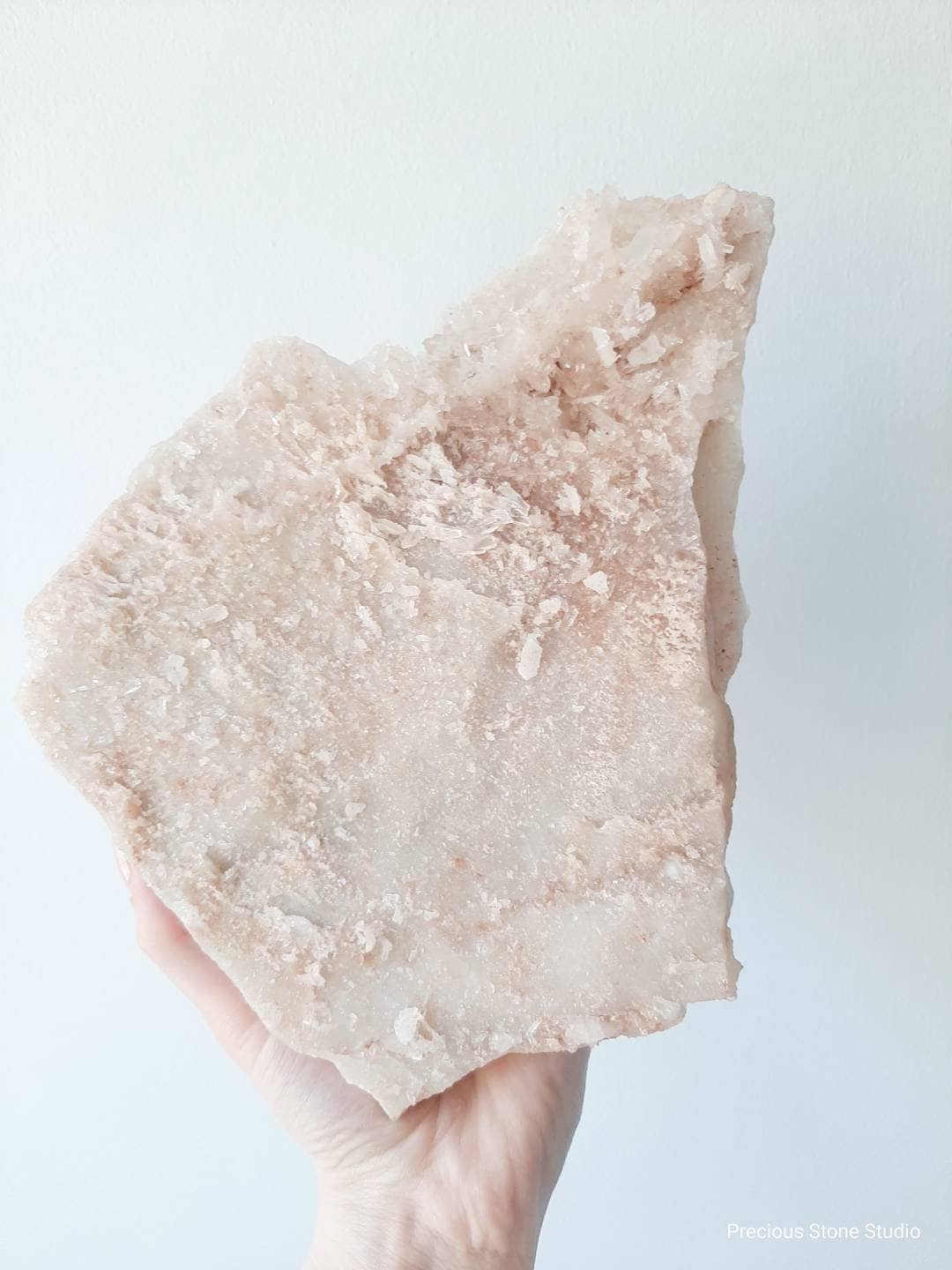 Pink Himalayan quartz cluster