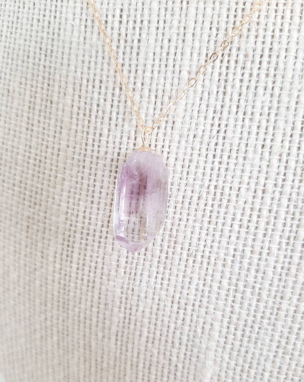 Vera Cruz amethyst crystal necklace