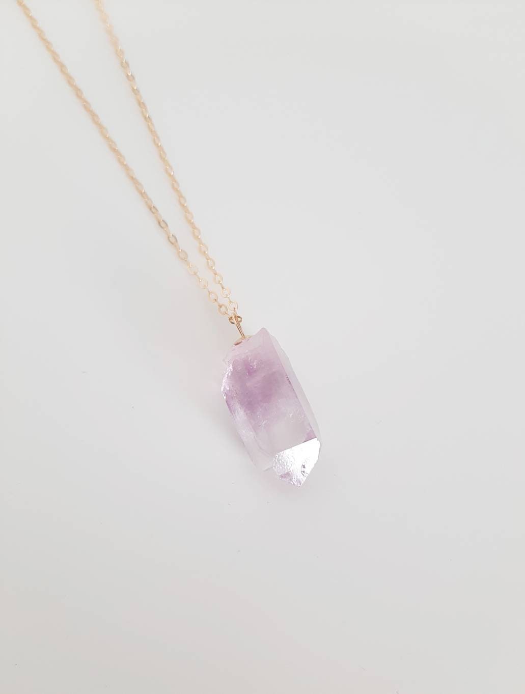 Vera Cruz amethyst crystal necklace