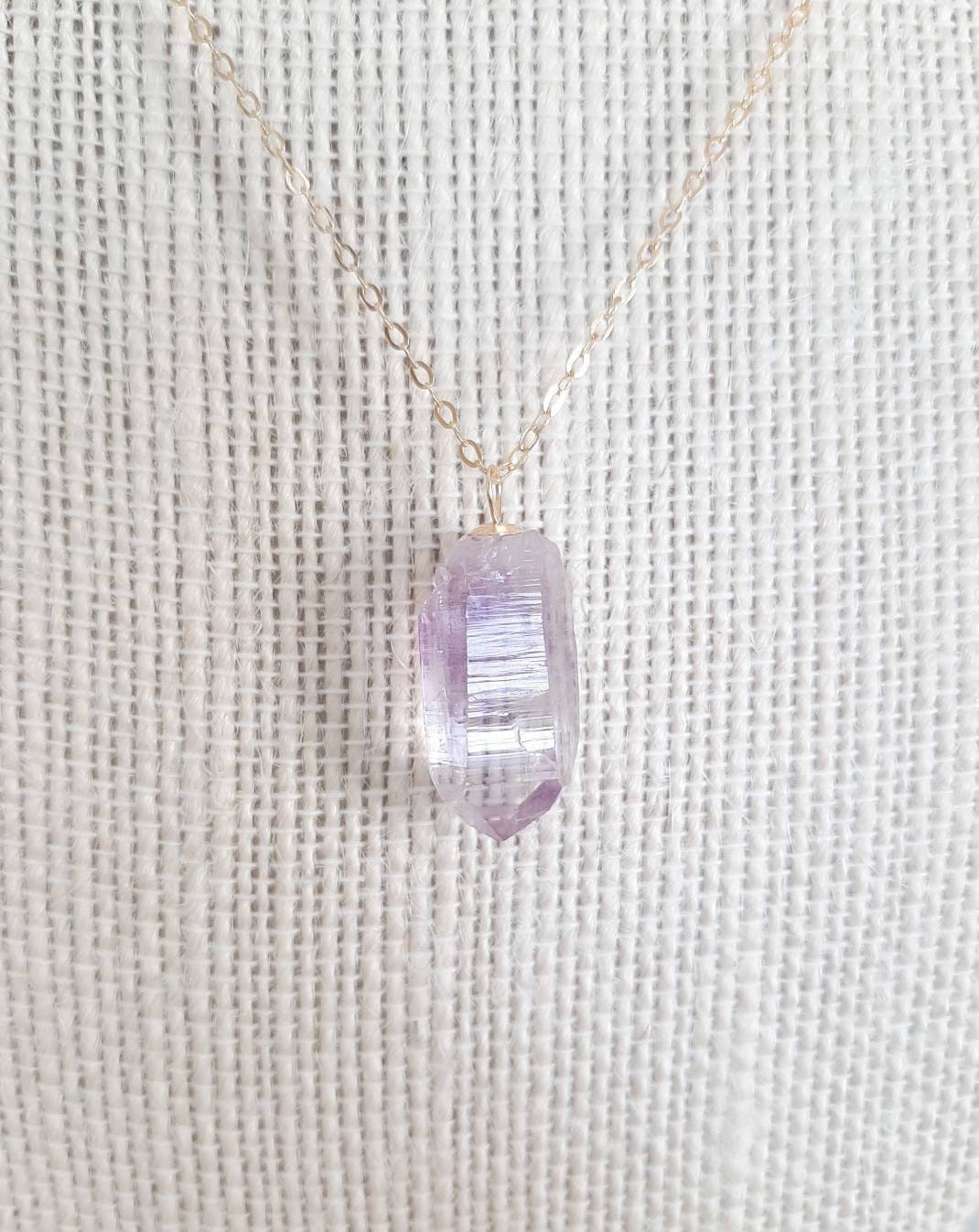 Vera Cruz amethyst crystal necklace