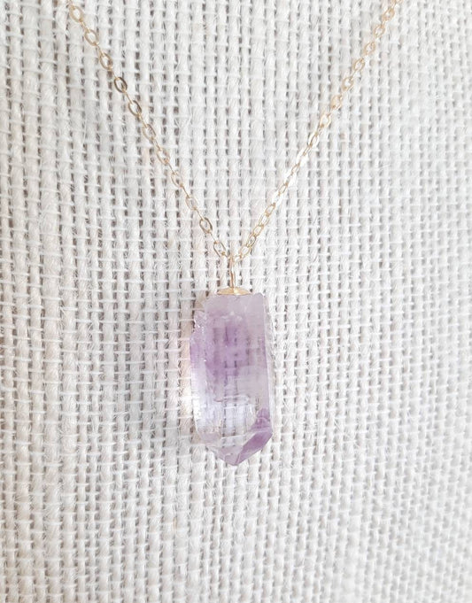 Vera Cruz amethyst crystal necklace