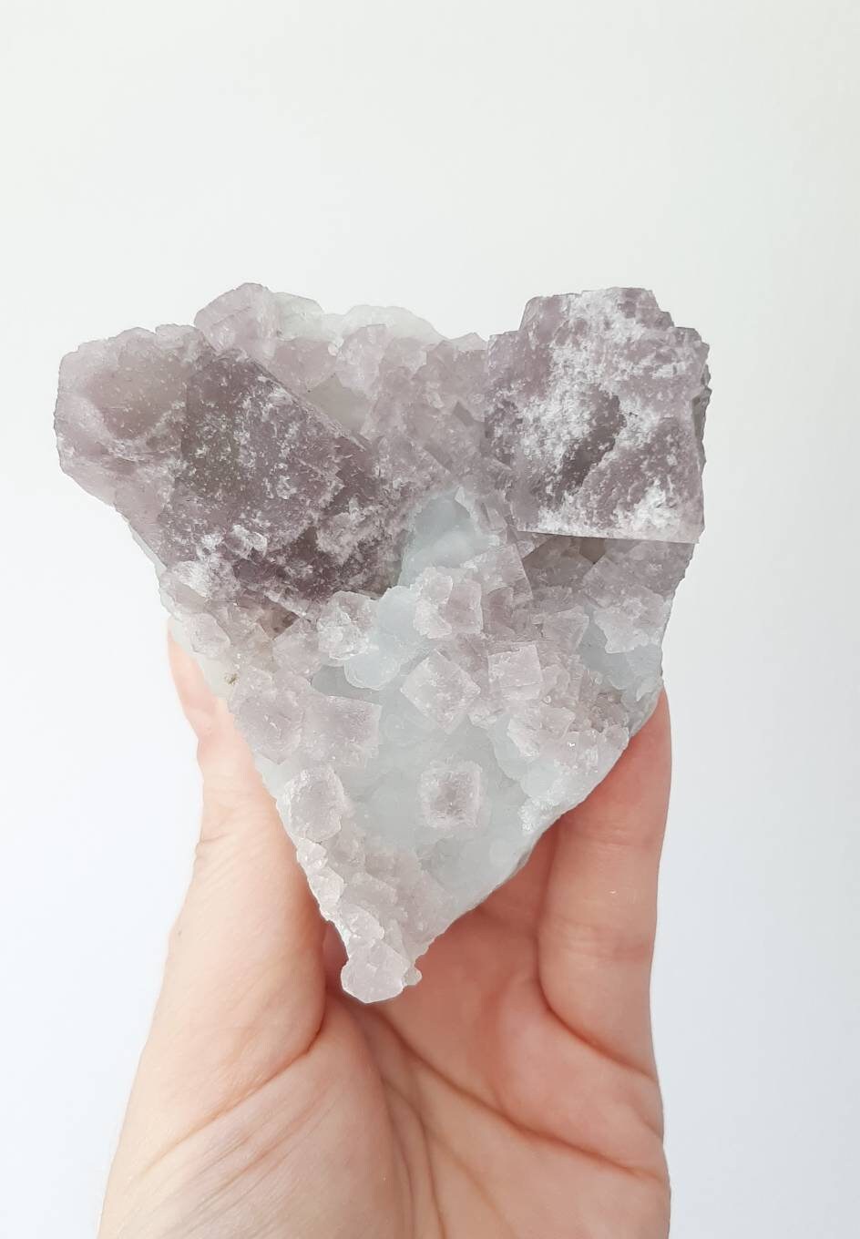 Fluorite & botryoidal chalcedony