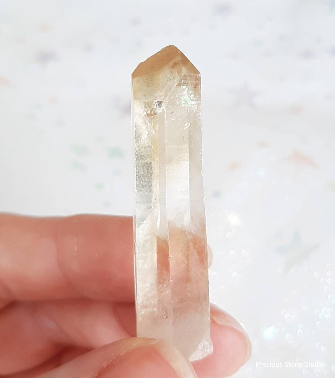 Natural citrine point