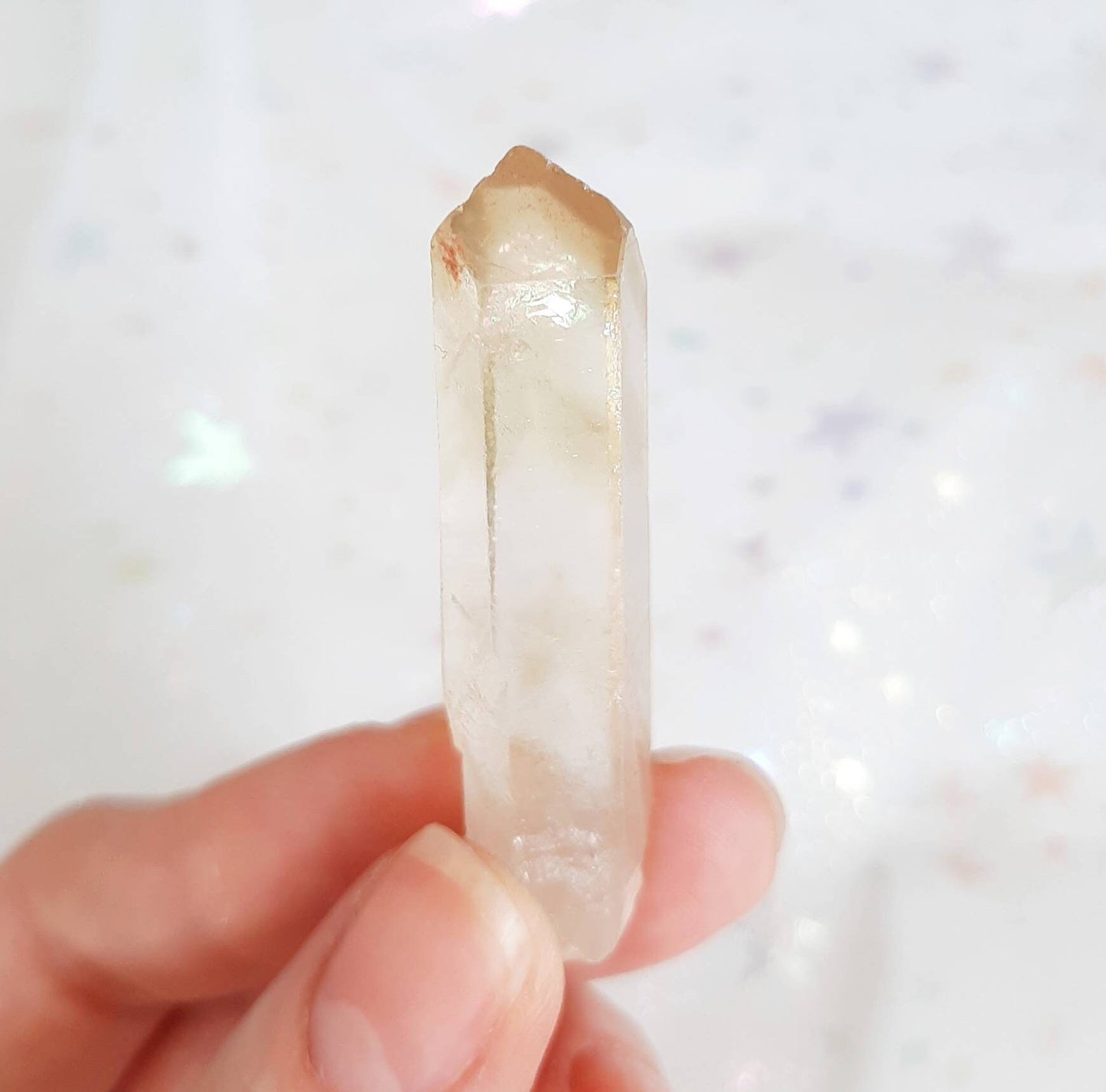 Natural citrine point