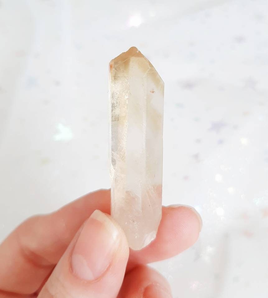 Natural citrine point