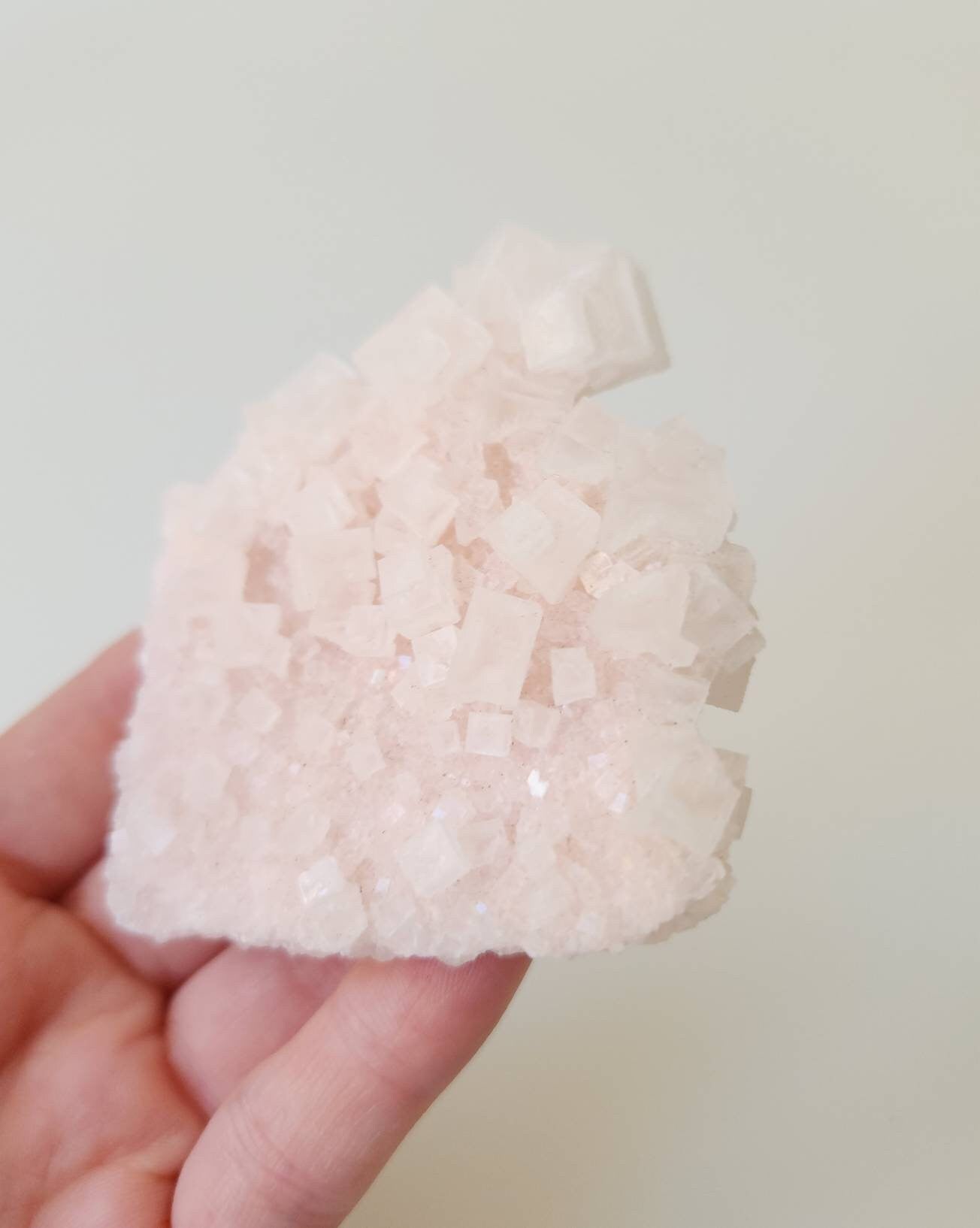 Pink halite from Searles Lake