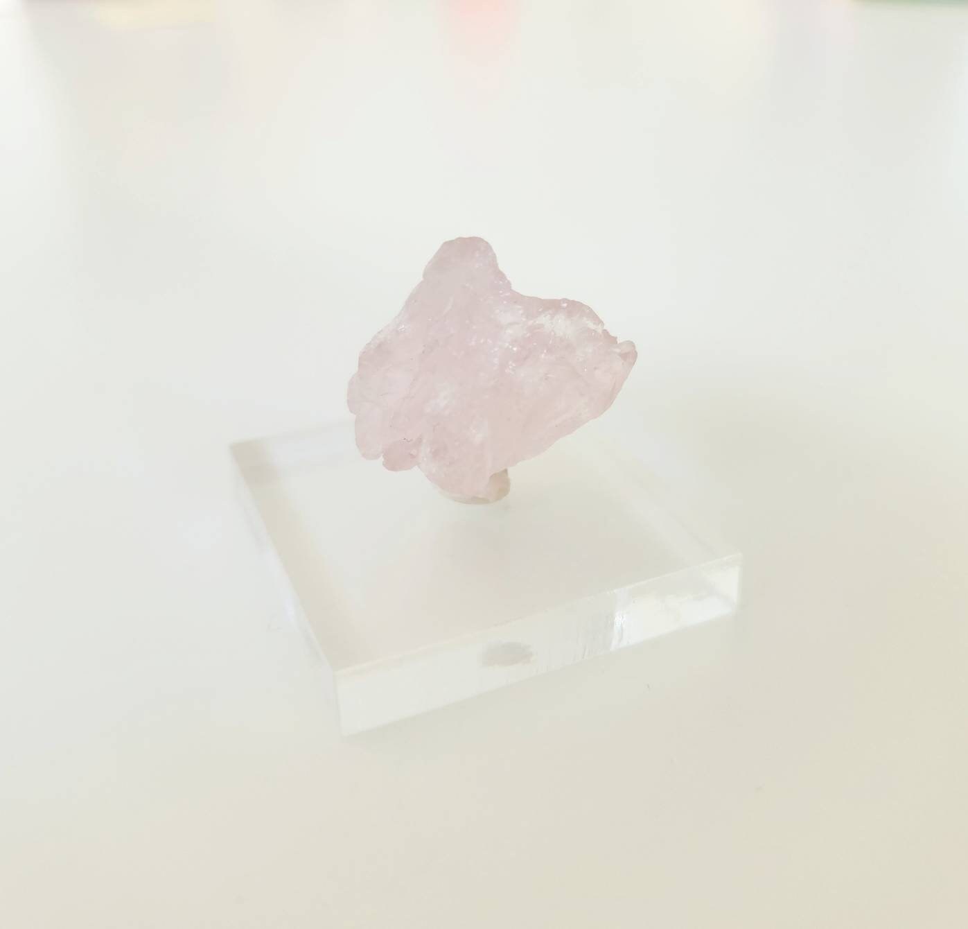 Elestial crystallized rose quartz